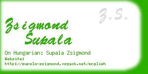 zsigmond supala business card